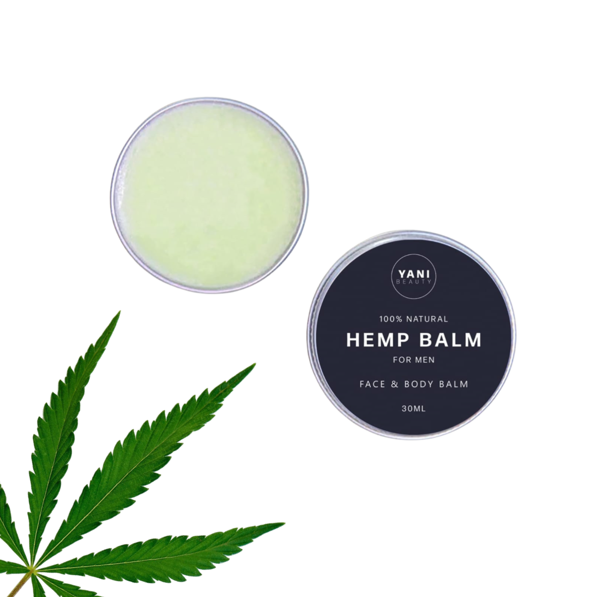 Hemp Balm for Men - Post-shave and weather repair, in a 30 ml tin